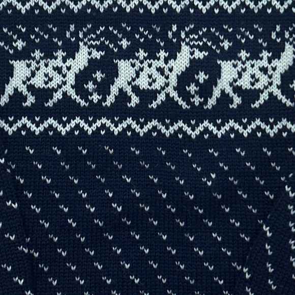 🩷 100% wool vintage Wooltich fair isle reindeer sweater 🩷 - Picture 3 of 3